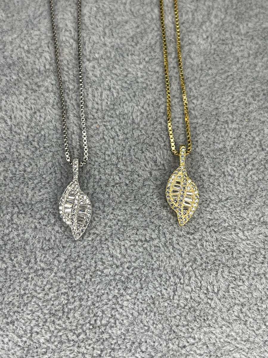 Leaf Baguette Chain