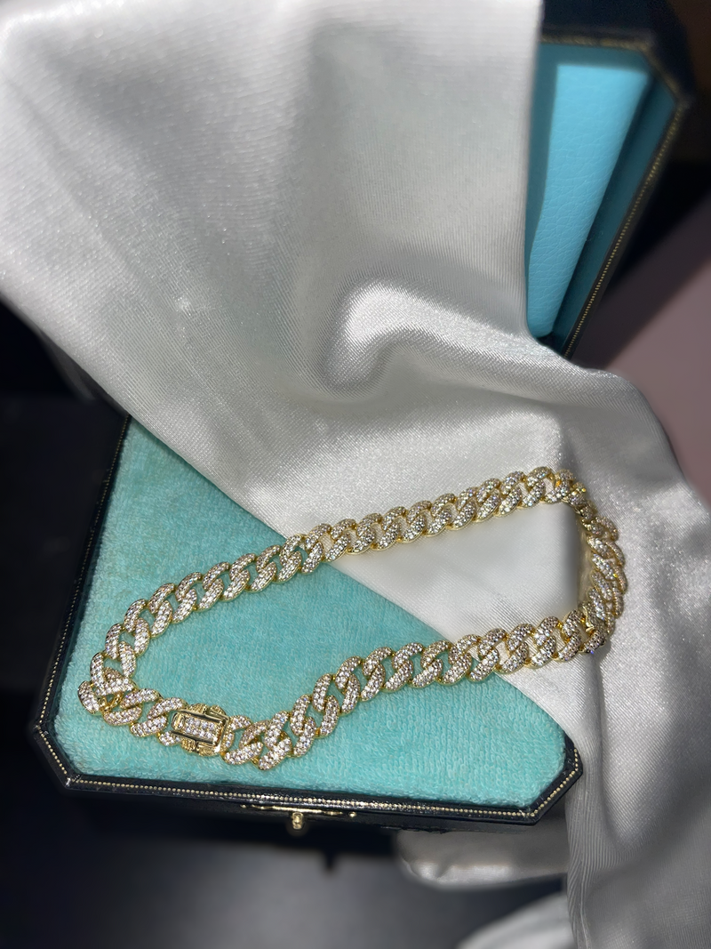 The Paris Cuban Link Anklet in Gold