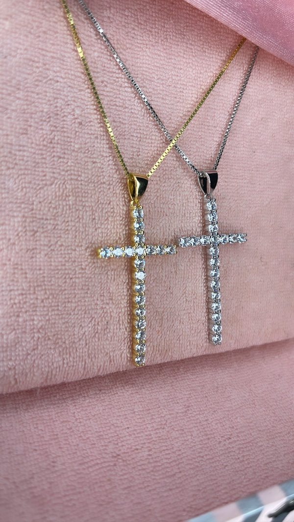 The Skinny Tennis Cross chain