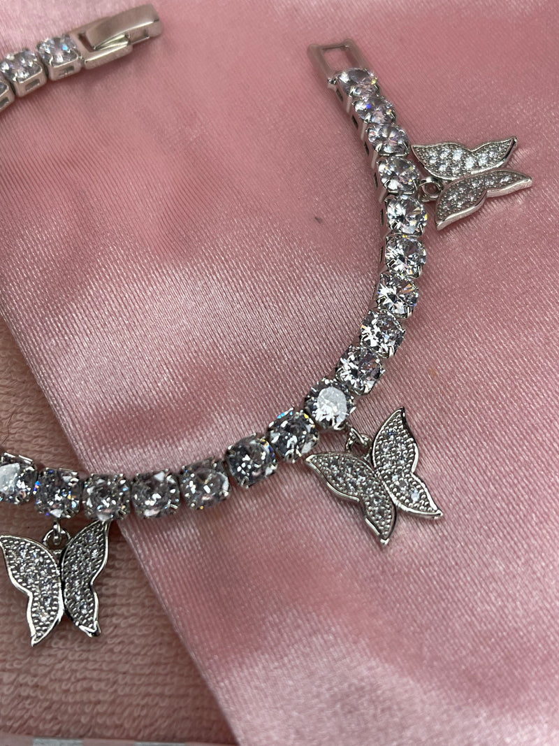 Butterfly Charms Tennis Bracelet