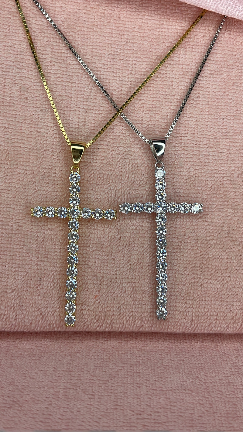 The Skinny Tennis Cross chain