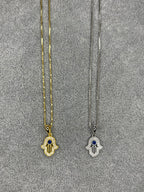 Blue Gemstone Hamsa