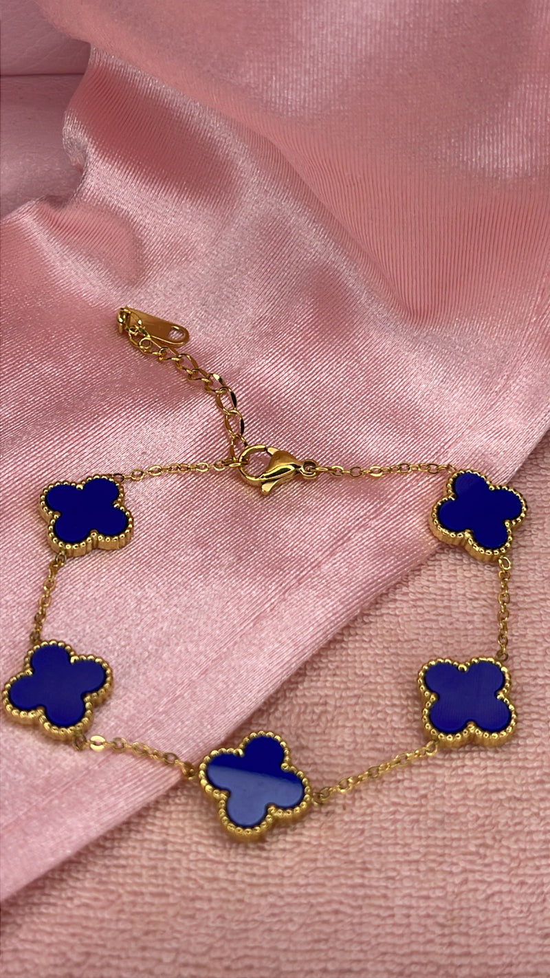 Blue Clover Bracelet