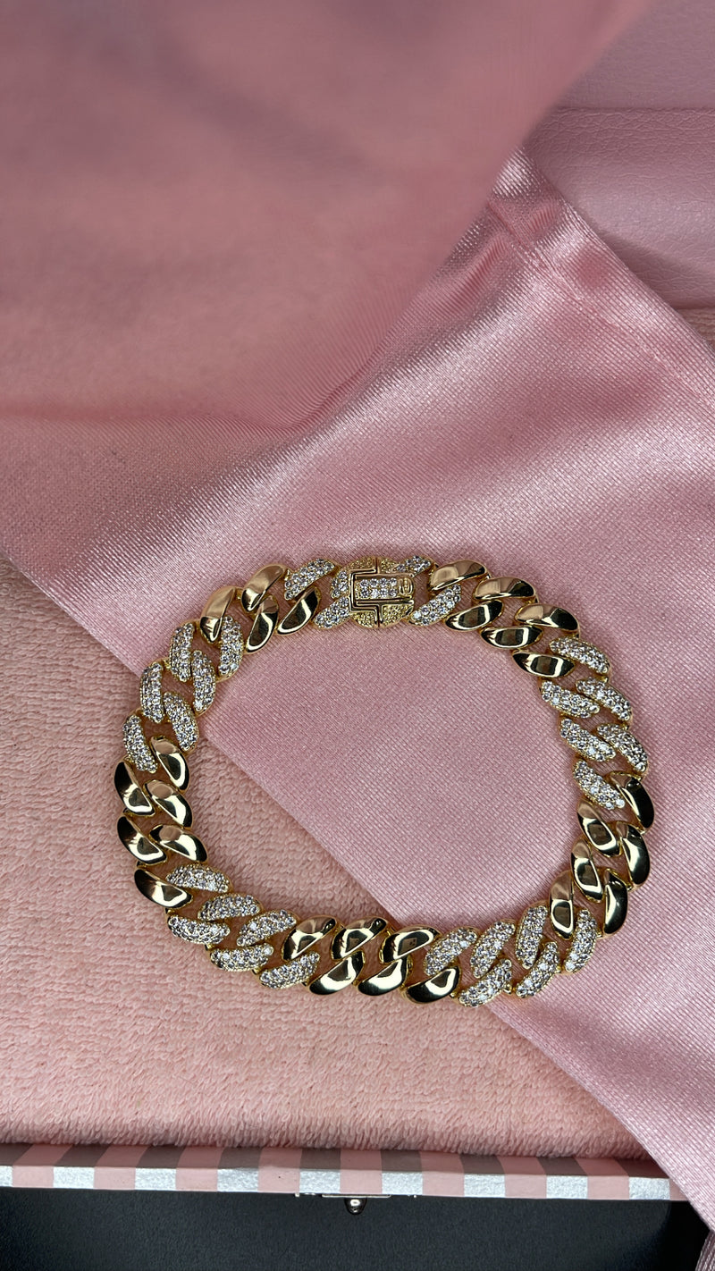 The Beast cuban link bracelet in gold