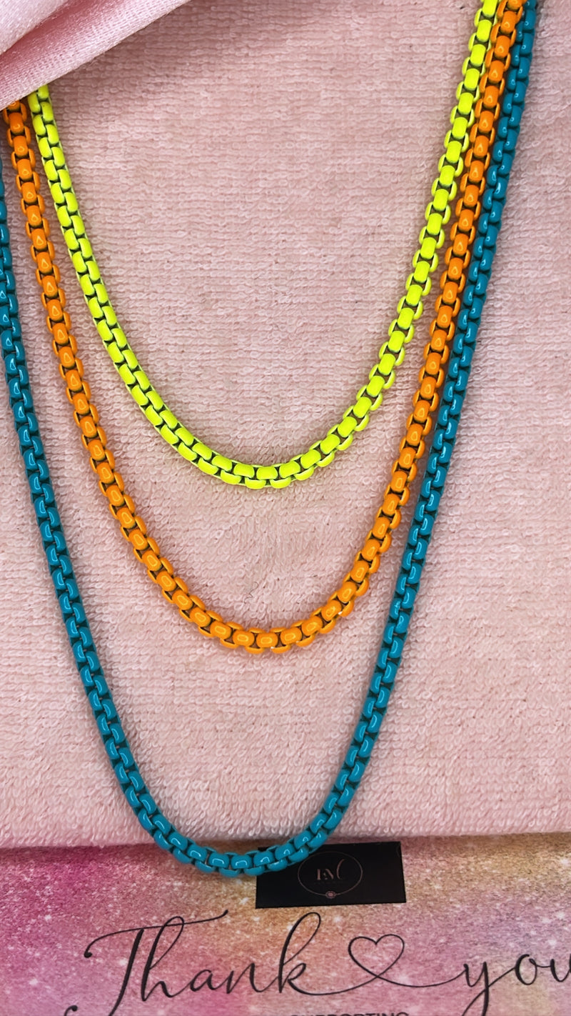 Neon Color Fashion Chain