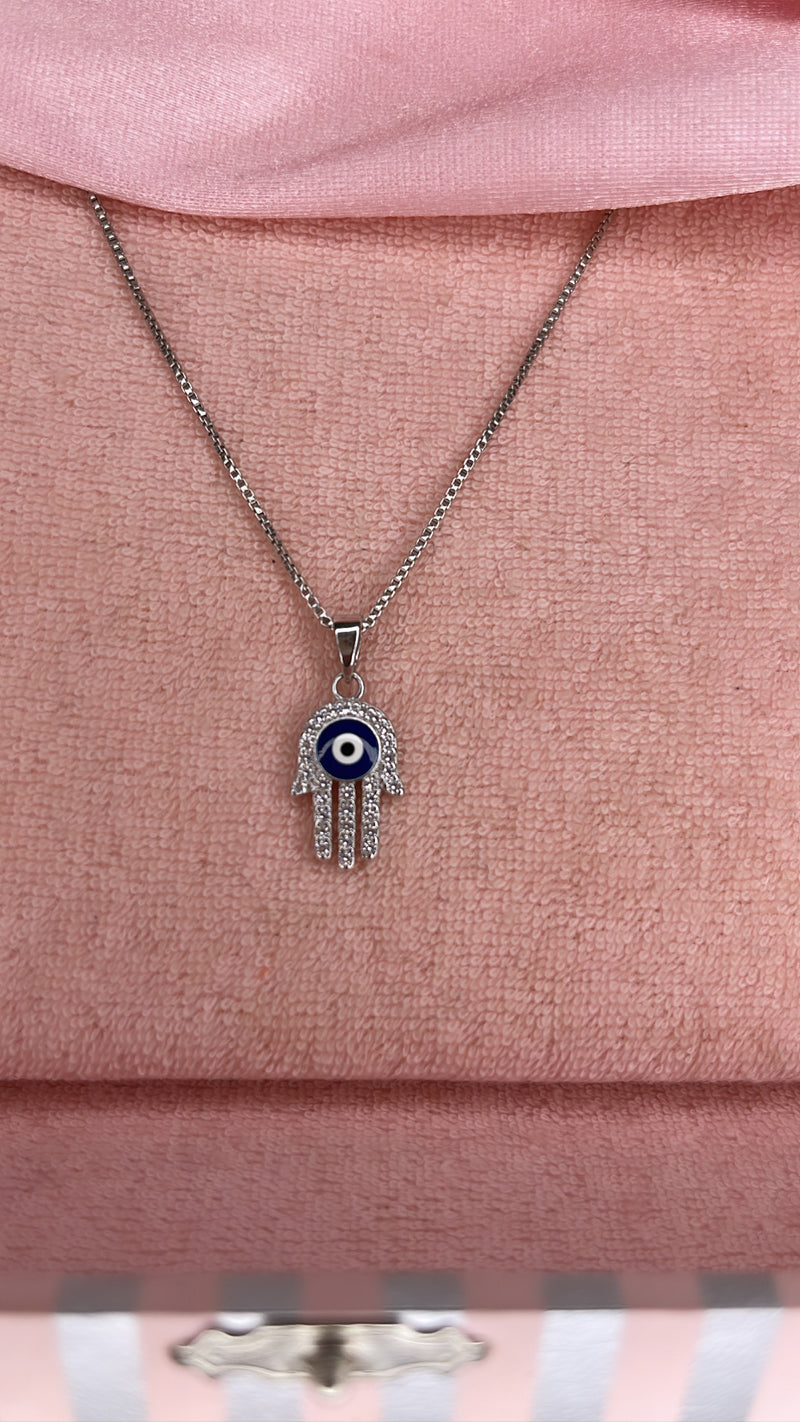 Hamsa Evil Eye chain