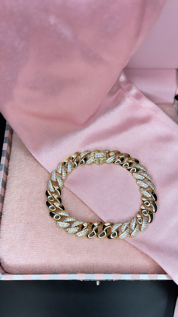 The Beast cuban link bracelet in gold