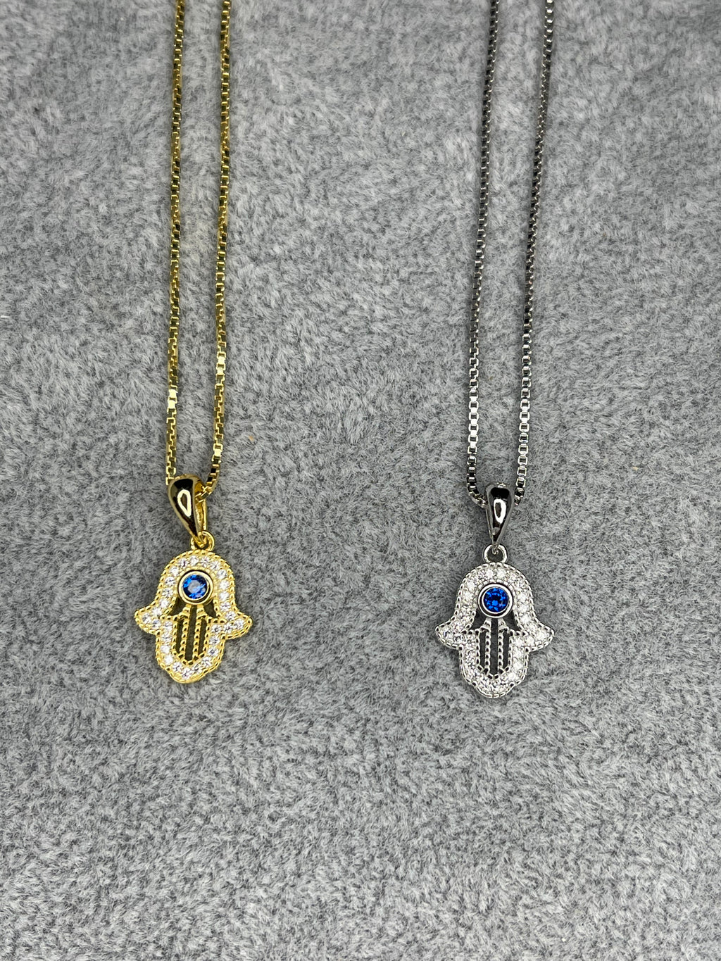 Blue Gemstone Hamsa