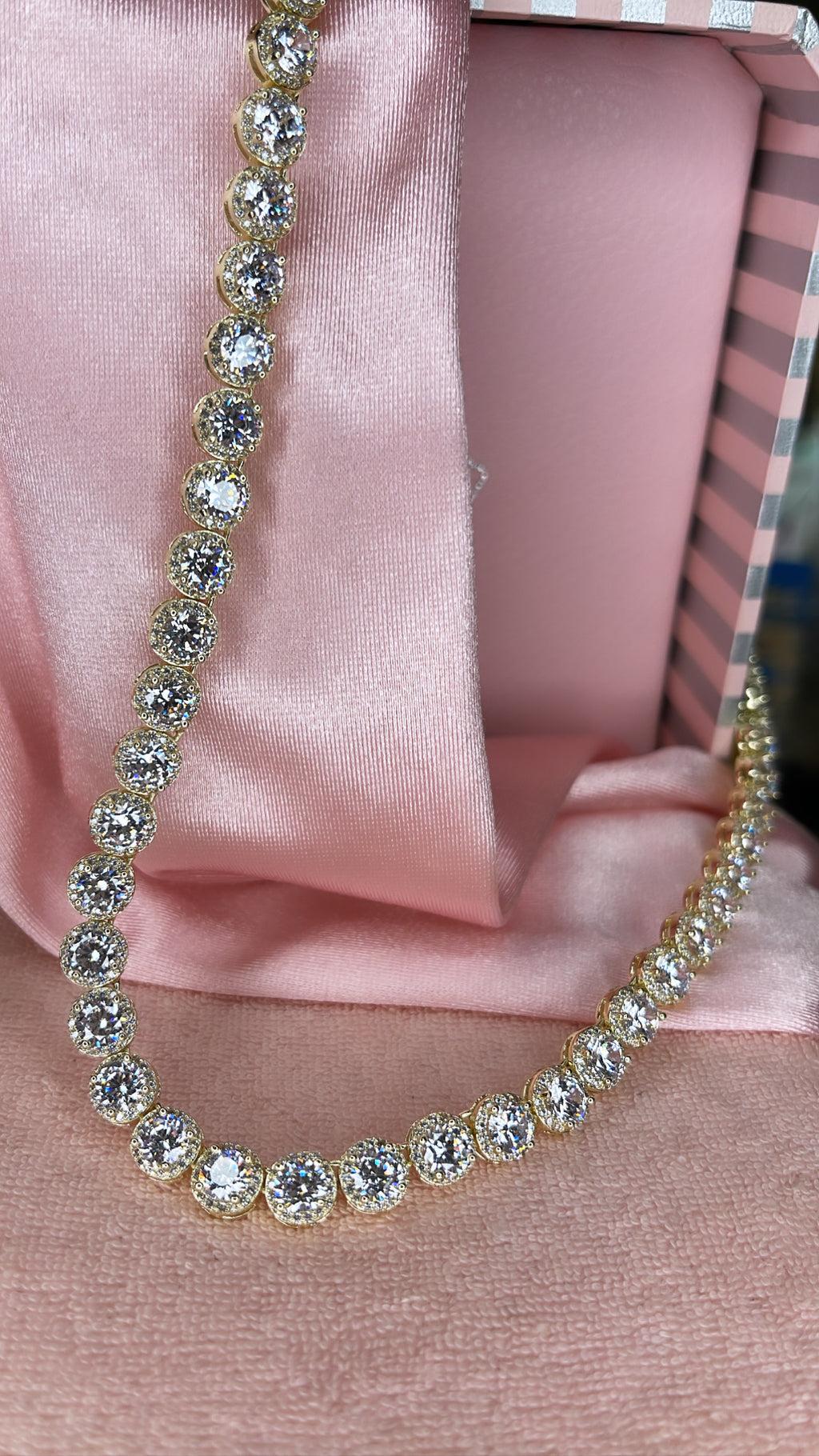 Cinderella Bling Necklace in Gold