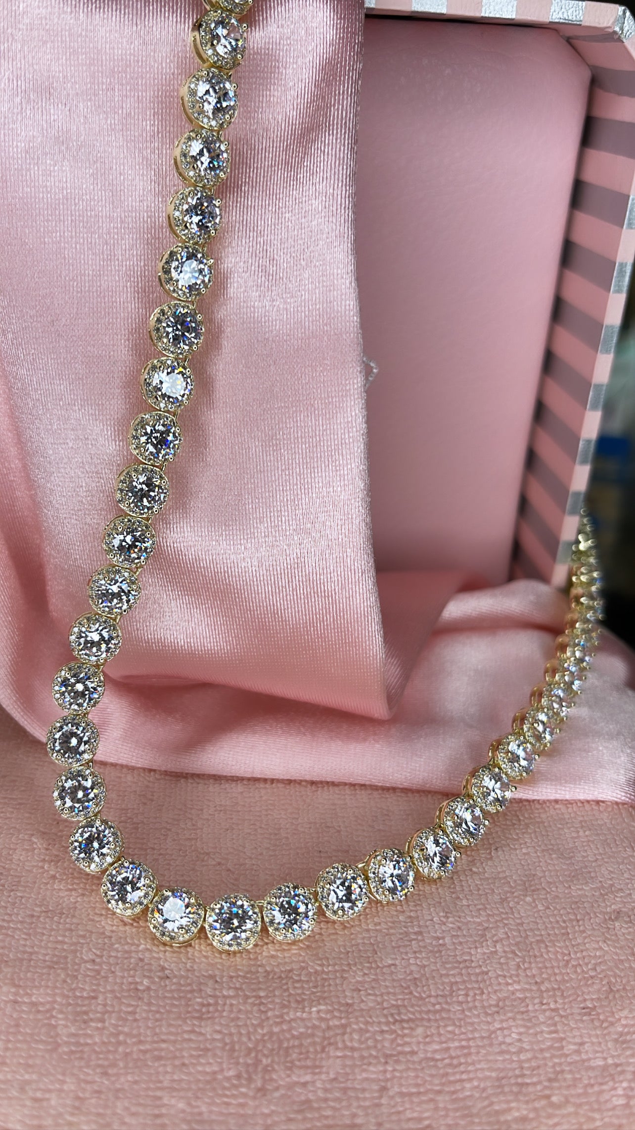 Cinderella Bling Necklace in Gold