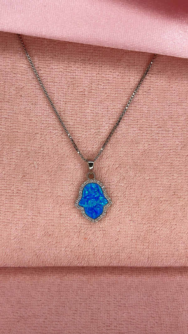 The Blue Opal Hamsa